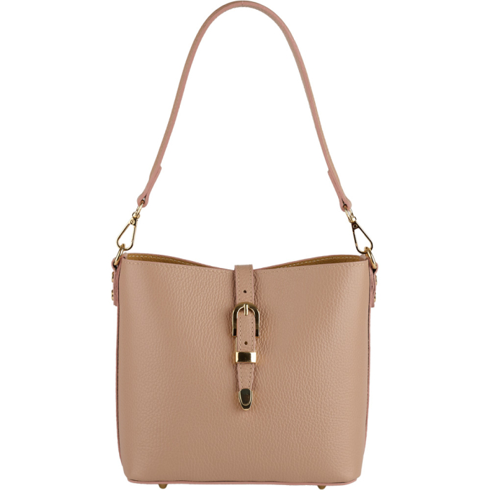Geanta Rossella din piele 100% naturala nude,8251 [2]