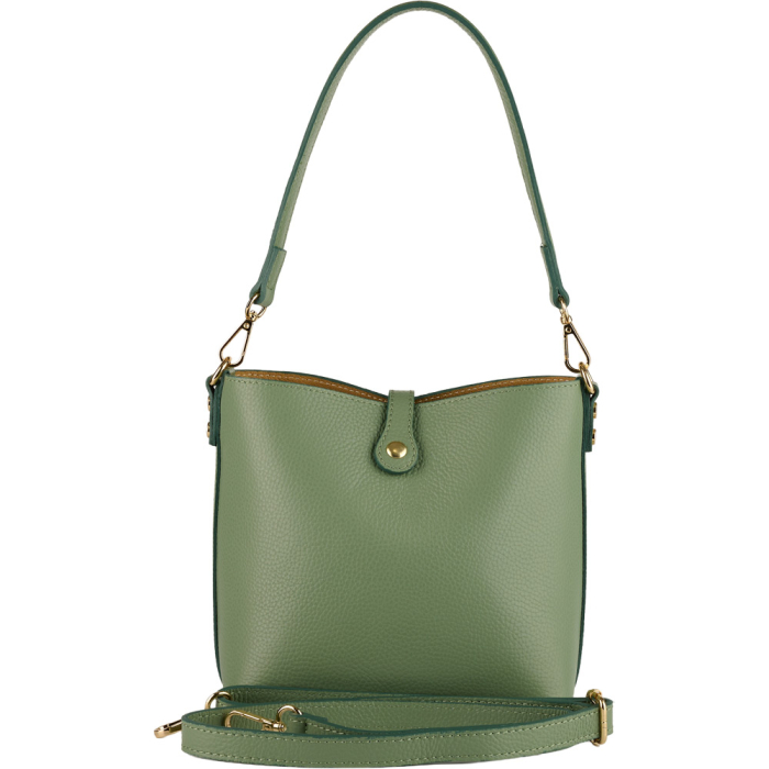Geanta Rossella din piele 100% naturala ,verde menta,8251 [3]