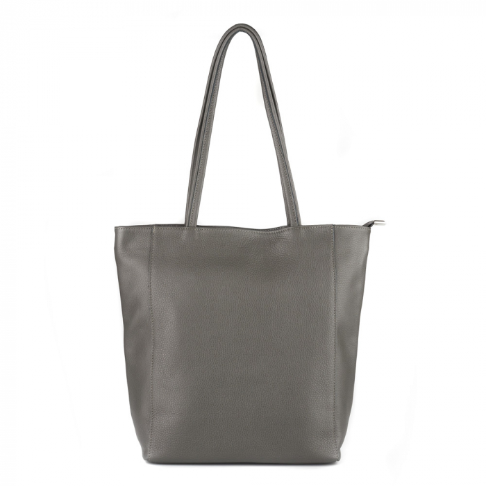 Geantă Shopper Ruthie, din piele naturală gri 8185 [2]
