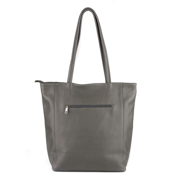 Geantă Shopper Ruthie, din piele naturală gri 8185 [3]