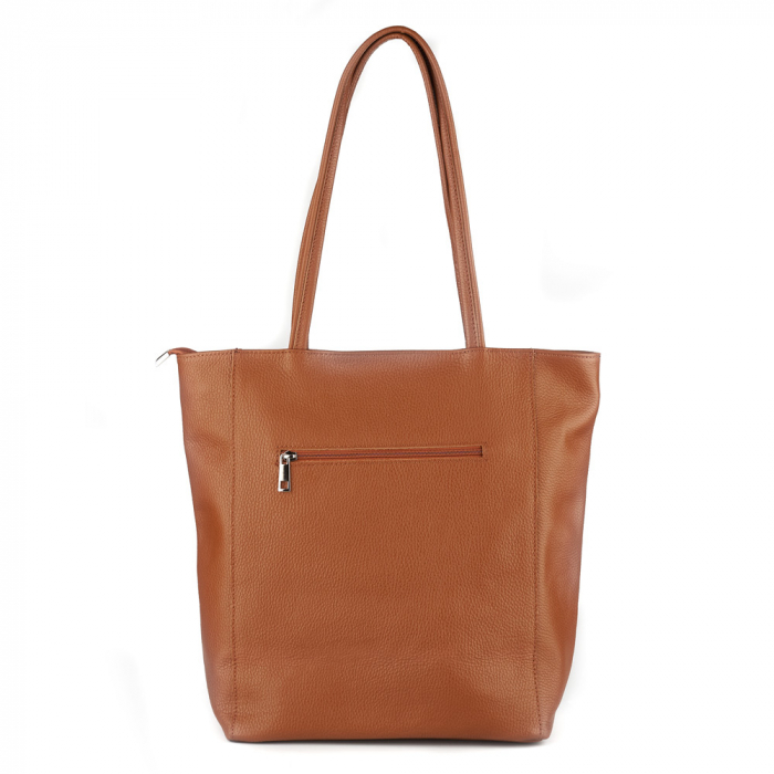 Geantă Shopper Ruthie, din piele naturală coniac 8185 [3]