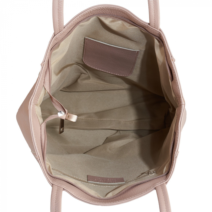 Geantă Shopper Ruthie, din piele naturală roz 8185 [4]