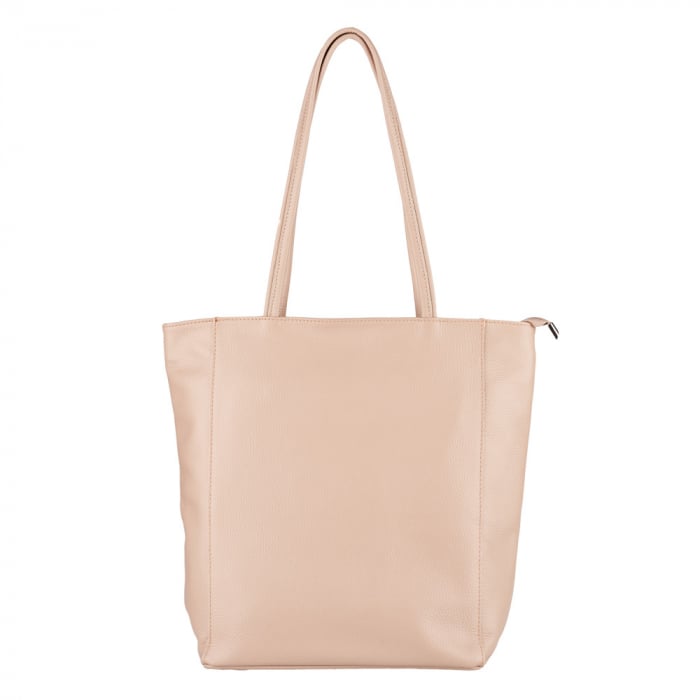 Geantă Shopper Ruthie, din piele naturală roz 8185 [2]