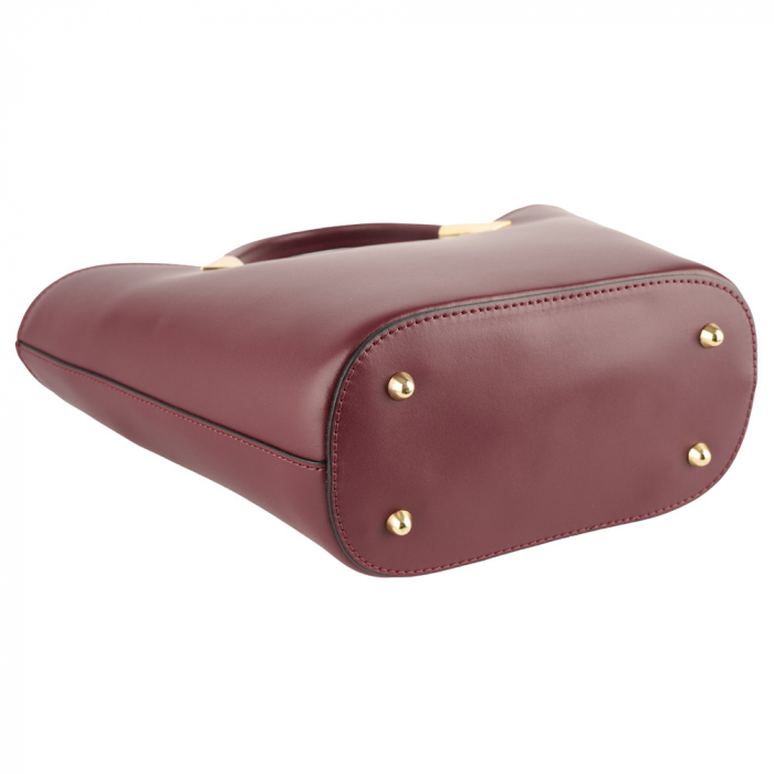 Geantă Selena, piele 100% naturala,bordo , 8236 [4]