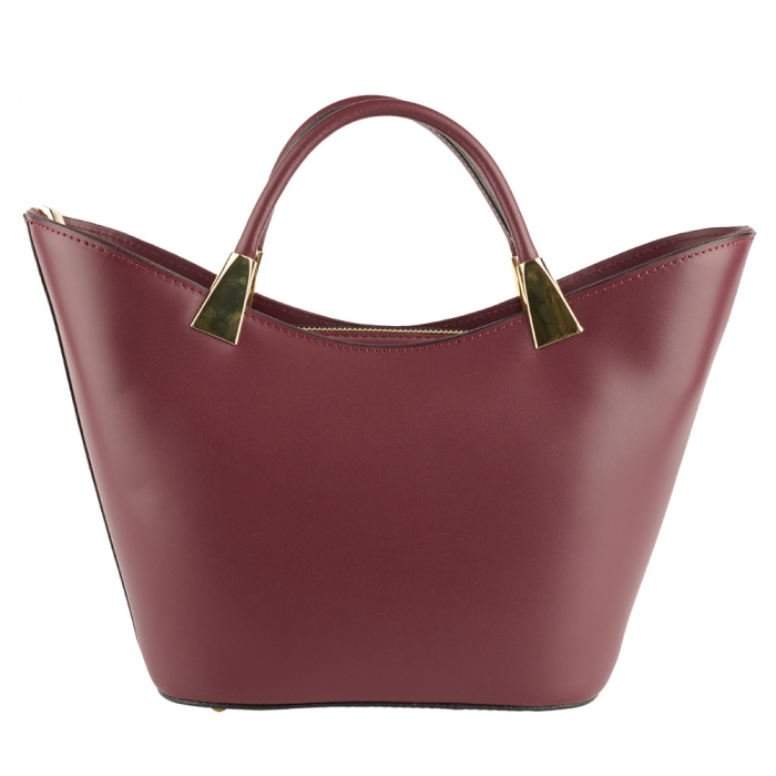 Geantă Selena, piele 100% naturala,bordo , 8236 [2]