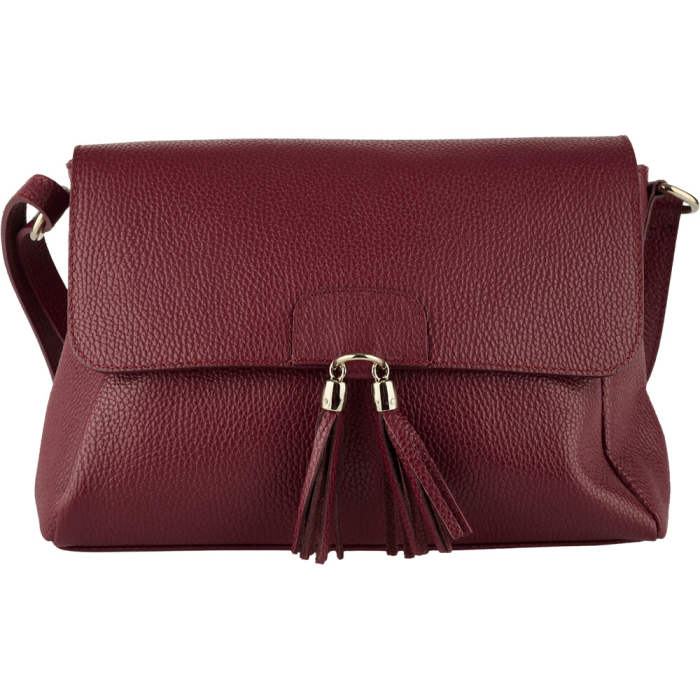 Geantă Serena, din piele 100% naturală bordo 8244 [2]