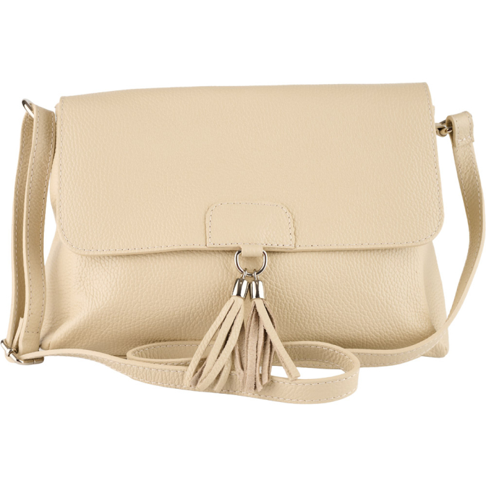 Geantă Serena, din piele 100% naturală crem 8244 [2]