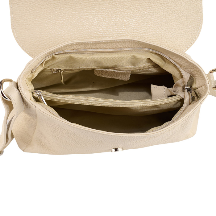 Geantă Serena, din piele 100% naturală crem 8244 [4]
