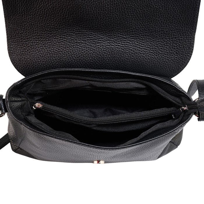 Geantă Serena, din piele 100% naturală negru 8244 [4]