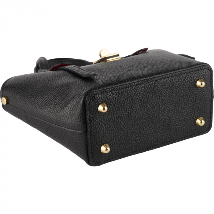 Geantă Tate, piele 100% naturala, negru , 8239 [4]