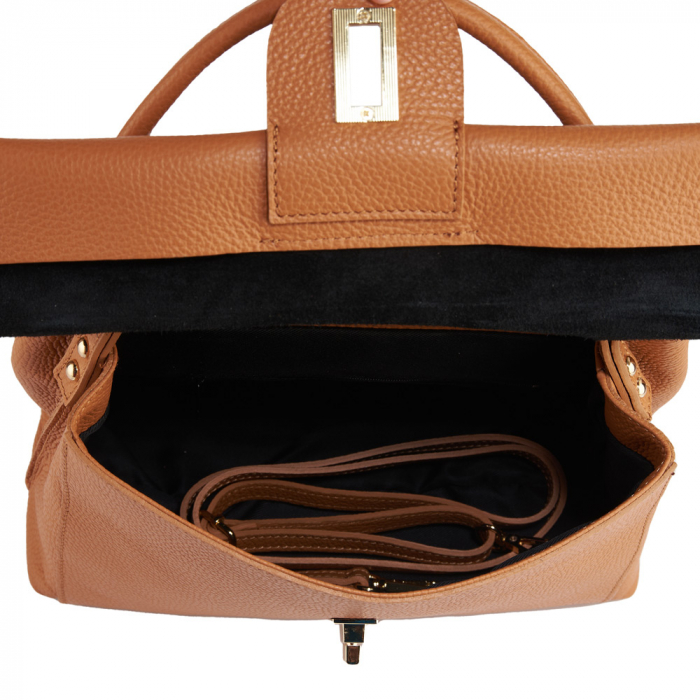 Geanta Valeria,din piele naturala coniac,8208 [4]