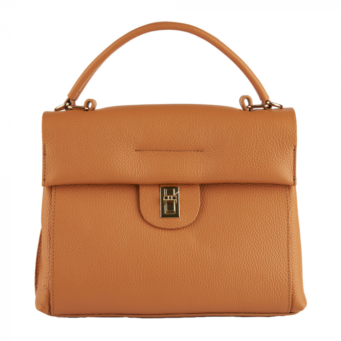 Geanta Valeria,din piele naturala coniac,8208 [2]