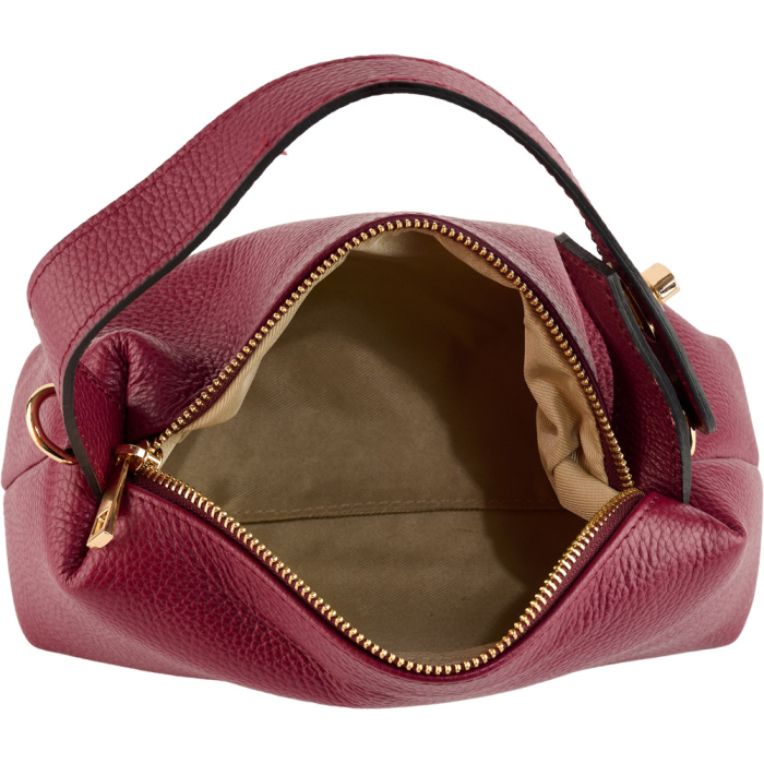 Geantă Vega, din piele 100% naturală bordo 8253 [4]