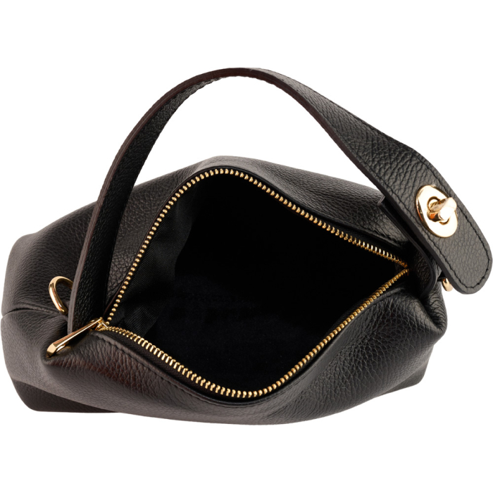 Geantă Vega, din piele 100% naturală negru 8253 [4]