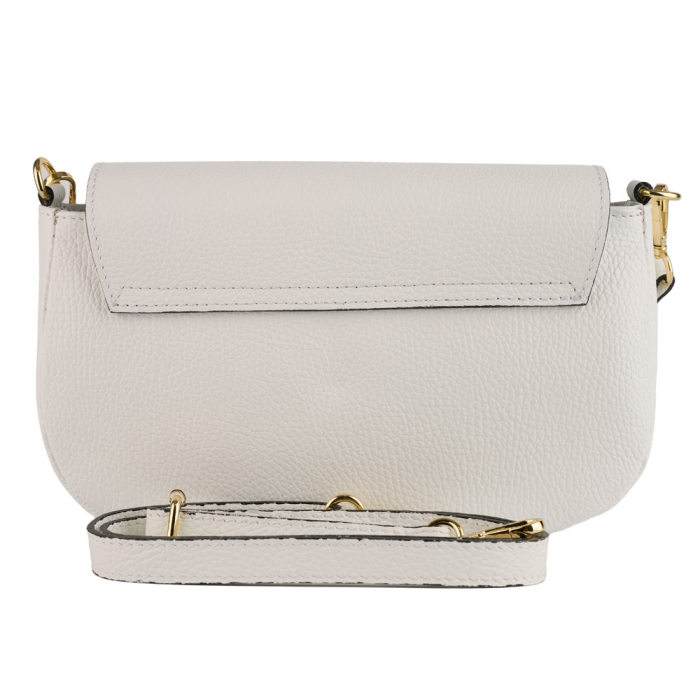 Geantă Venus, de mana ,de umar sau crossbody piele naturala alb [3]