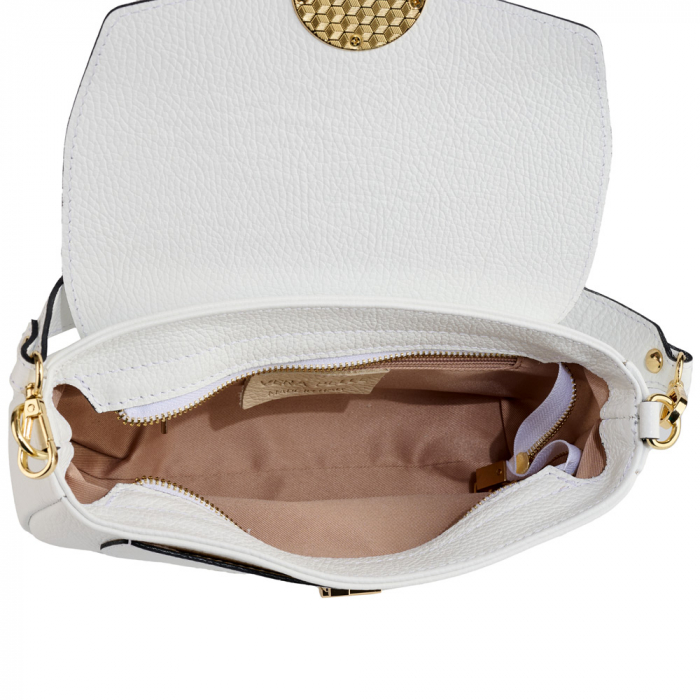 Geantă Venus, de mana ,de umar sau crossbody piele naturala alb [4]