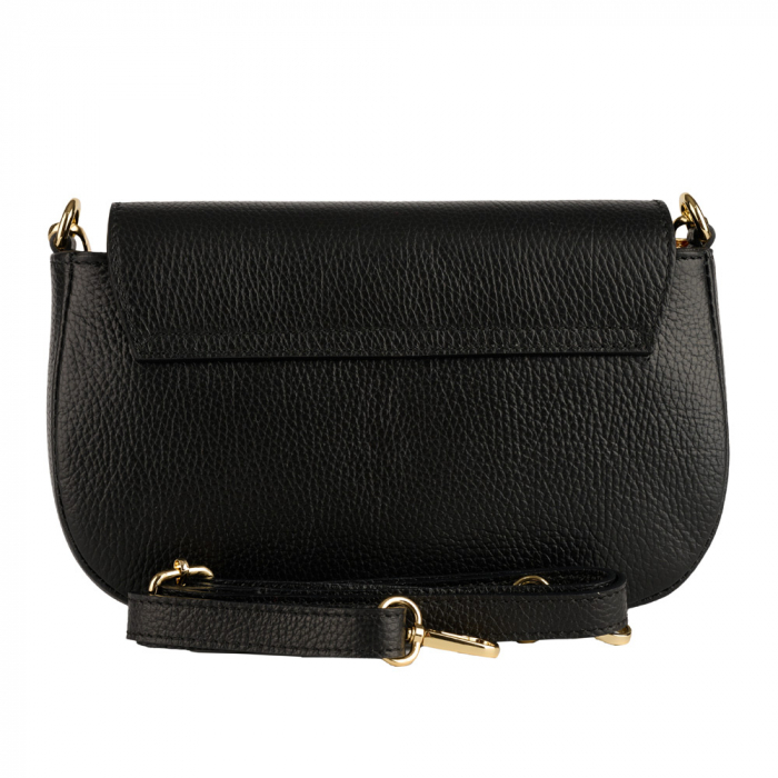 Geantă Venus, de mana ,de umar sau crossbody piele naturala negru [3]