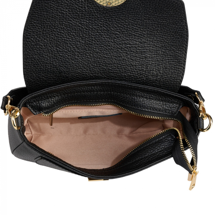 Geantă Venus, de mana ,de umar sau crossbody piele naturala negru [4]