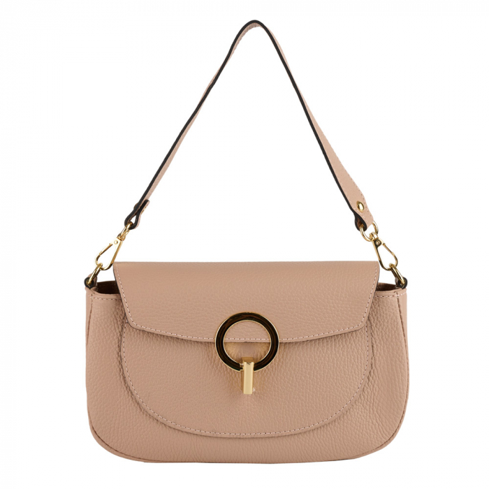 Geantă Venus, de mana ,de umar sau crossbody piele naturala roz cipria [2]