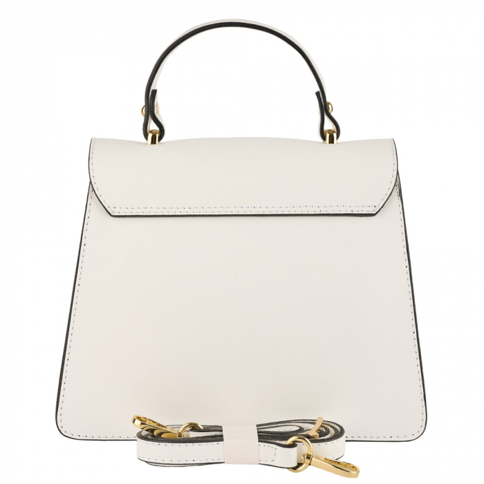 Geanta Viola,alba,din piele naturala fina 8221 [3]