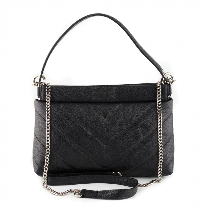 Geanta Inna, neagra din piele naturala 8122 [3]