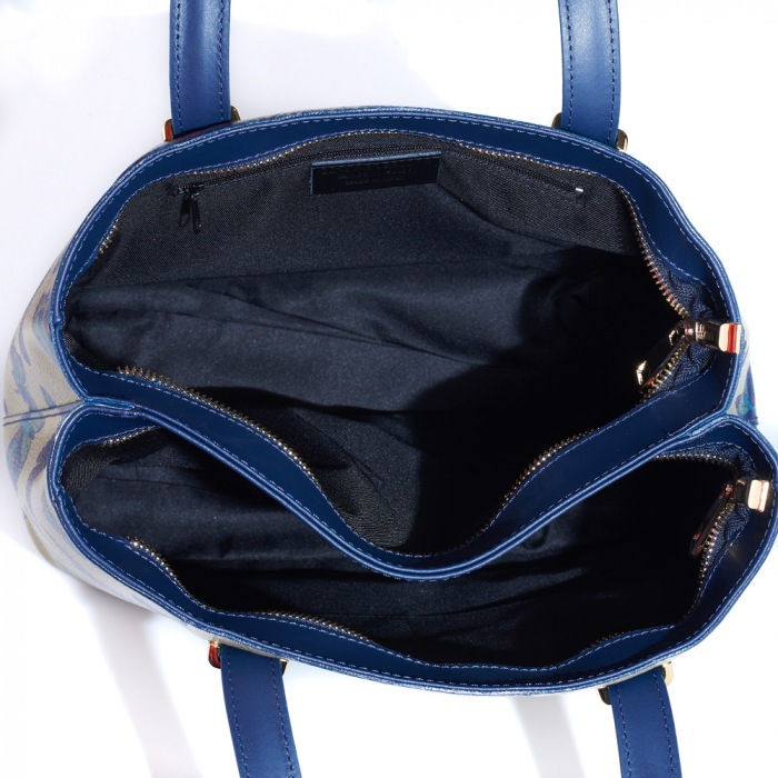 Geanta Ammy, din piele naturala bleumarin 8133 [4]