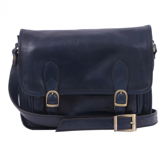 Geantă Abby, din piele naturala albastra, 8069 [2]