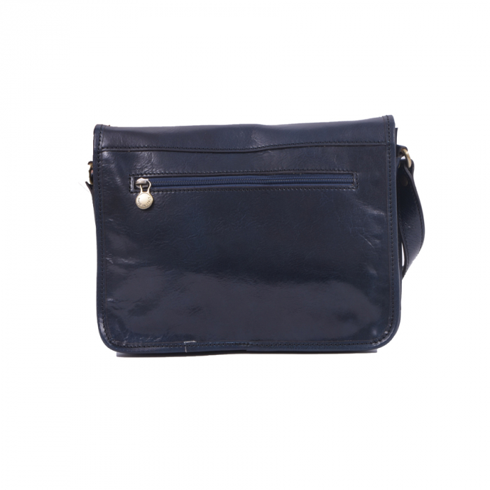 Geantă Abby, din piele naturala albastra, 8069 [4]