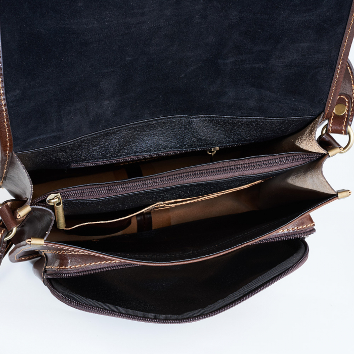 Geantă Abby, din piele naturala coniac, 8069 [4]