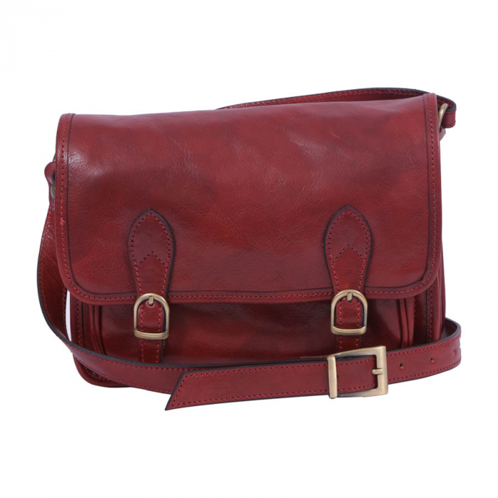 Geantă Abby, din piele naturala rosie, 8069 [2]