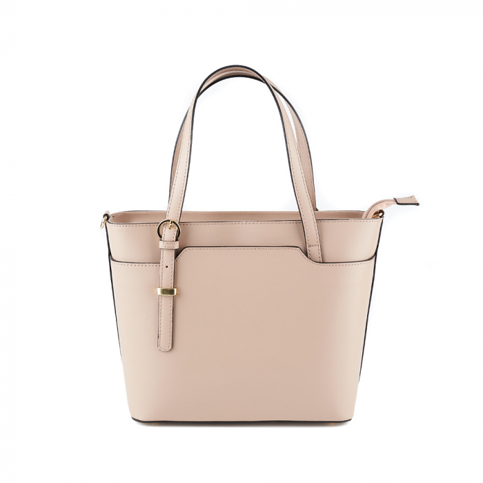 Geantă Adelyne, din piele naturală roz, 8095 [2]