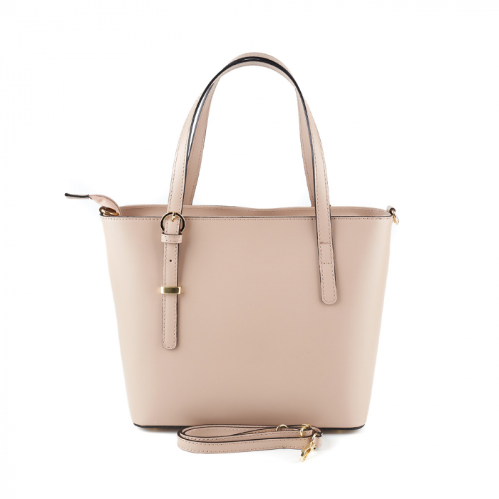 Geantă Adelyne, din piele naturală roz, 8095 [3]