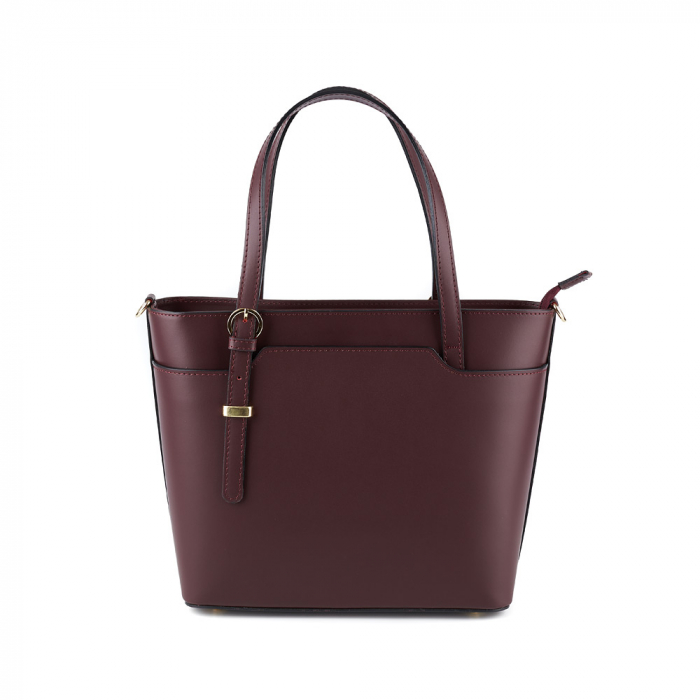 Geantă Adelyne, din piele naturală bordo, 8095 [2]