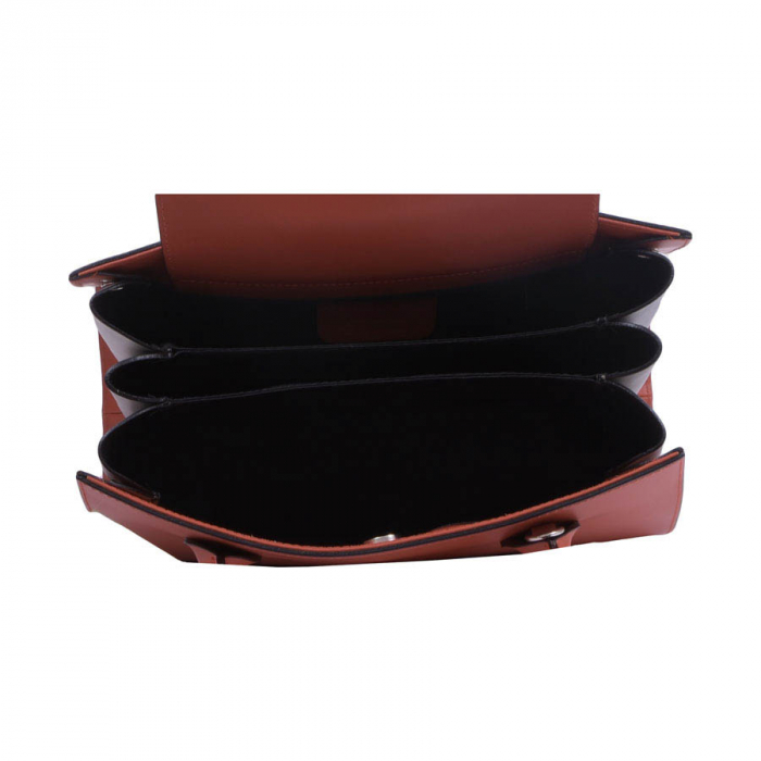 Geantă Aimee, din piele naturală maro, 8085 [4]