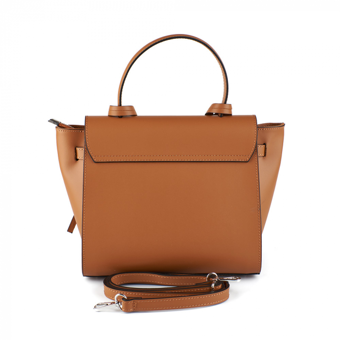 Geantă maro din piele naturală 8023 [3]