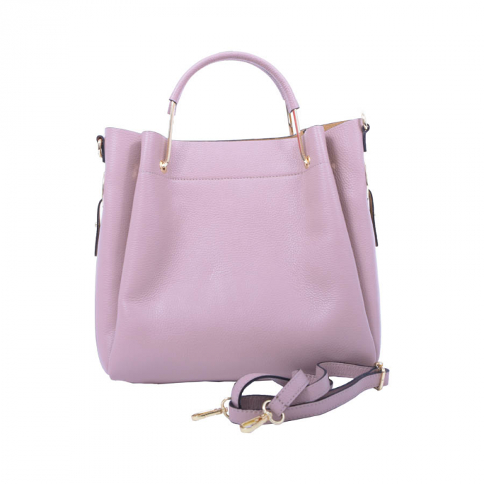 Geantă Alice, piele naturala, roz lila, 8055 [5]