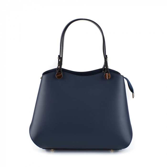 Geantă Ariana, bleumarin din piele naturală 8099 [2]