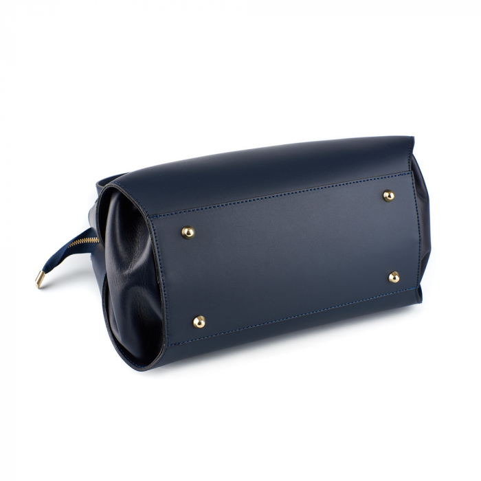 Geantă Ariana, bleumarin din piele naturală 8099 [5]