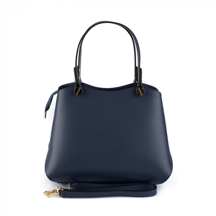 Geantă Ariana, bleumarin din piele naturală 8099 [4]