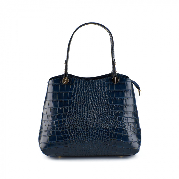 Geantă Amanda, bleumarin din piele naturală 8098 [2]