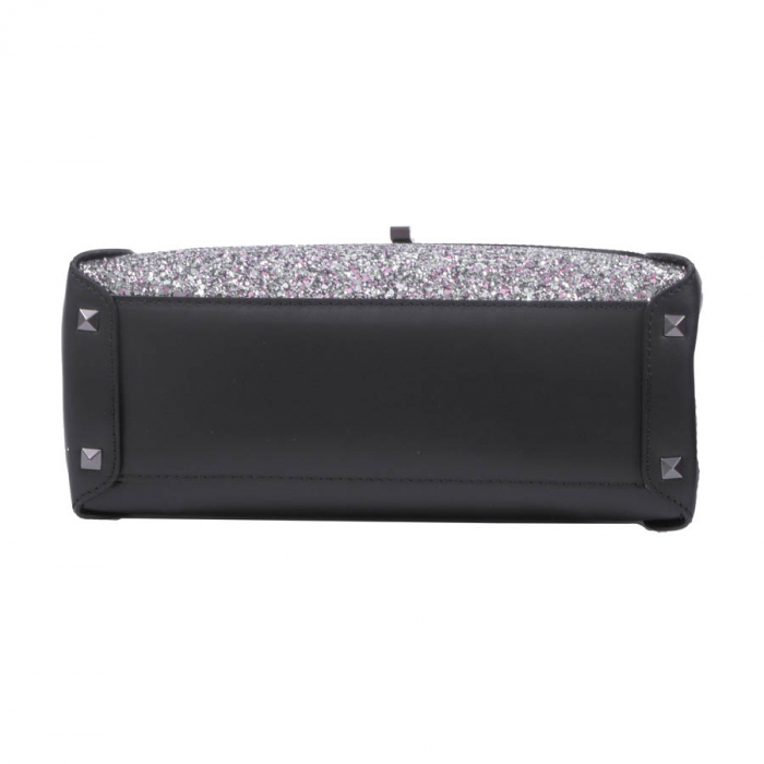 Geantă Amaya, piele naturala argintie, 8075 [3]