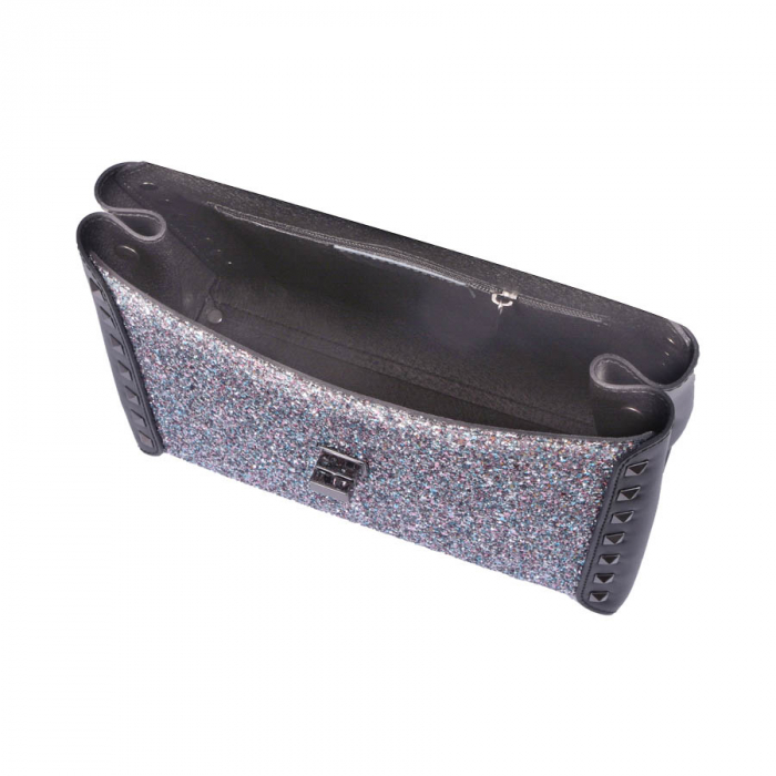 Geantă Amaya, piele naturala argintie, 8075 [4]