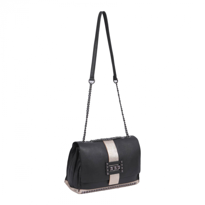 Geantă AnaBelle, crossbody piele auriu, 8067 [4]
