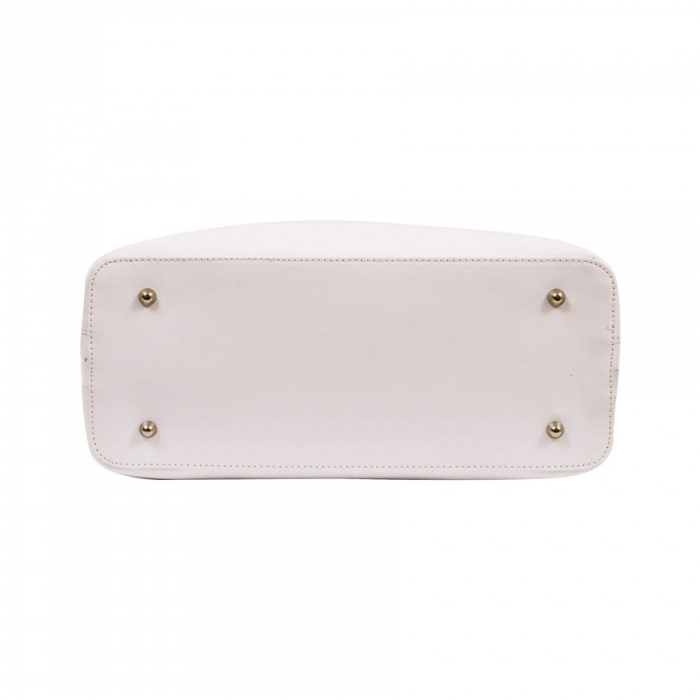 Geantă Anya, din piele naturală alba, 8084 [3]