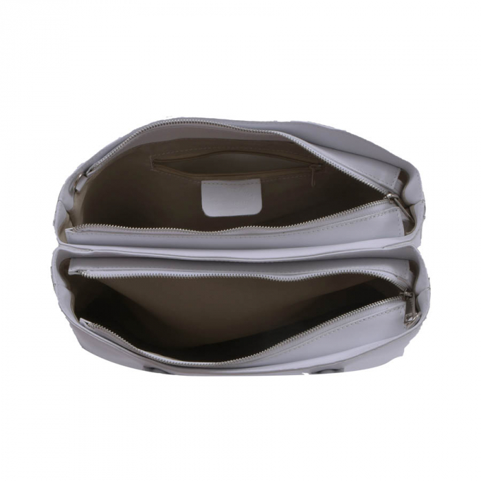 Geantă Anya, din piele naturală alba, 8084 [4]