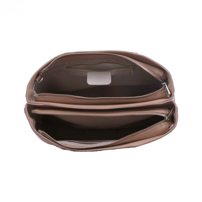 Geantă Anya, din piele naturală nude, 8084 [4]