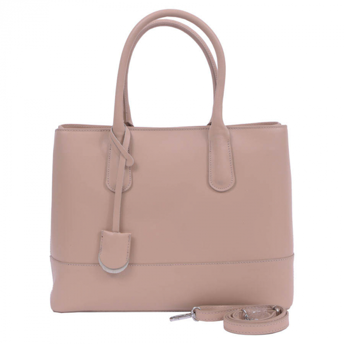 Geantă Anya, din piele naturală nude, 8084 [2]