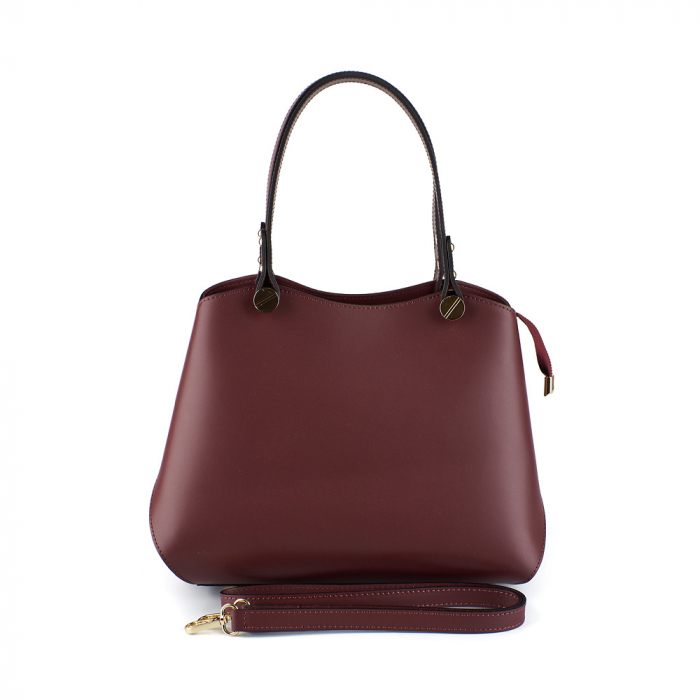 Geantă Ariana, bordo din piele naturală 8099 [3]