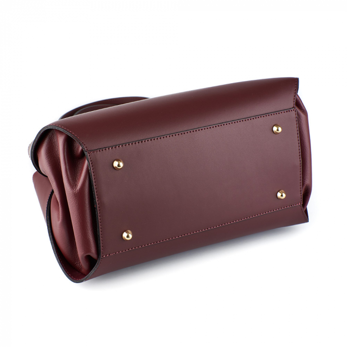 Geantă Ariana, bordo din piele naturală 8099 [5]