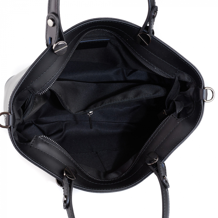 Geantă Azaleea, din piele naturală neagra 8115 [3]